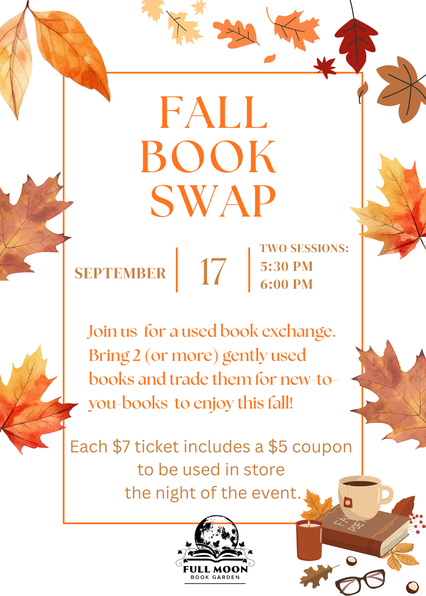 Used Book Swap Ticket [September 17th]