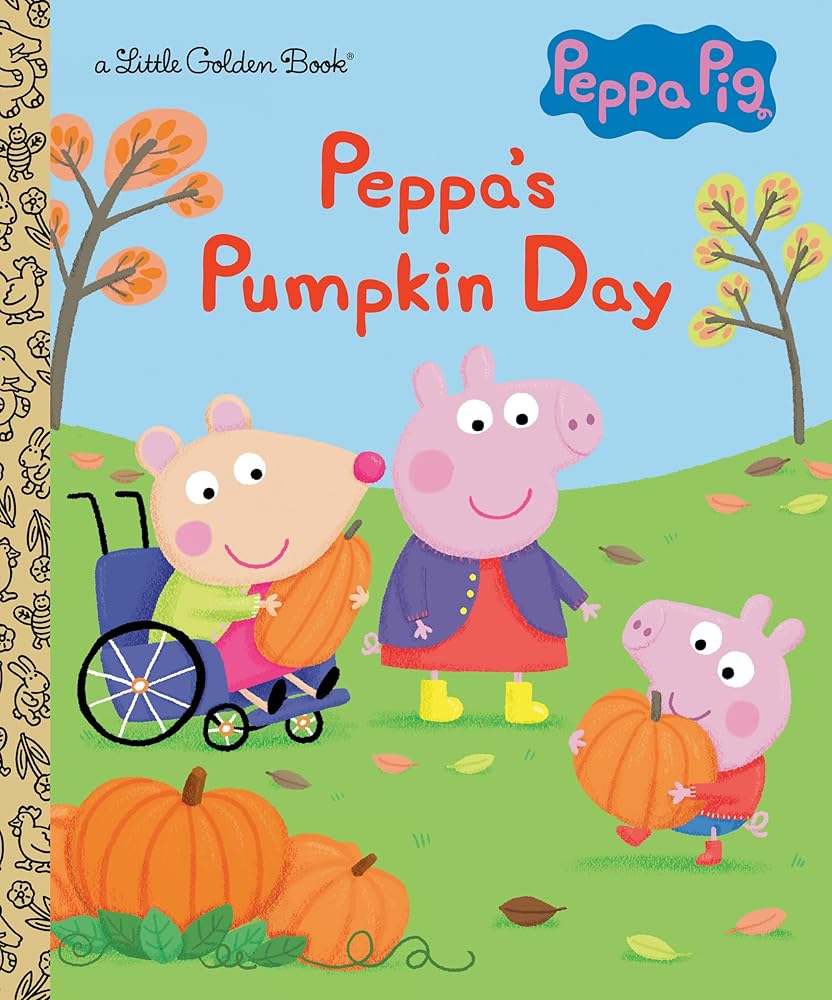 Peppa's Pumpkin Day (Peppa Pig): A Little Golden Book for Kids and Toddlers cover image