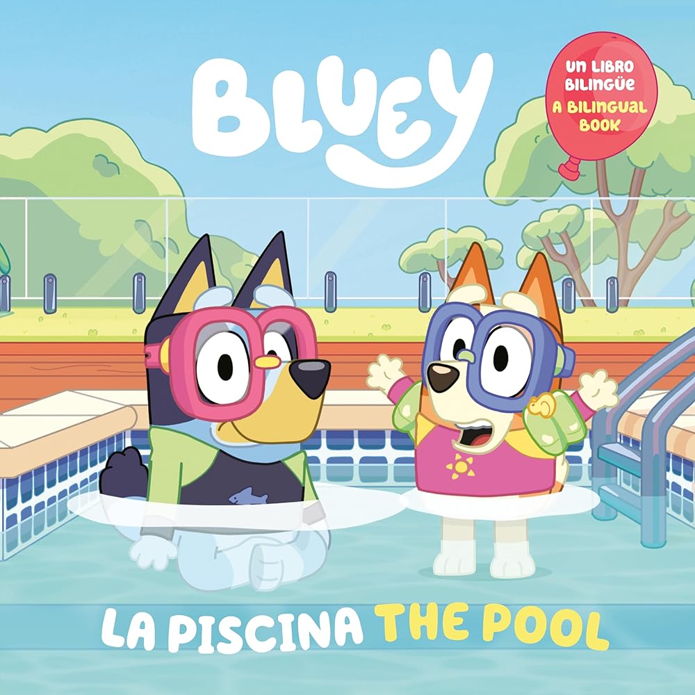 Bluey: The Pool/La piscina (Bilingual English-Spanish Edition) cover image