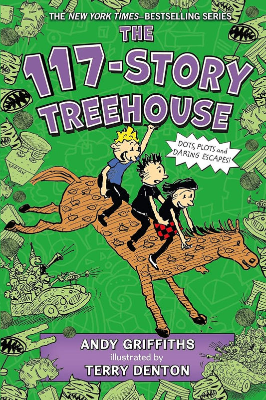 The 117-Story Treehouse: Dots, Plots & Daring Escapes! (The Treehouse Books, 9) cover image