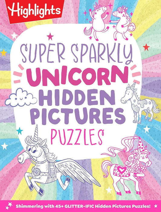 Super Sparkly Unicorn Hidden Pictures Puzzles (Highlights Hidden Pictures) cover image