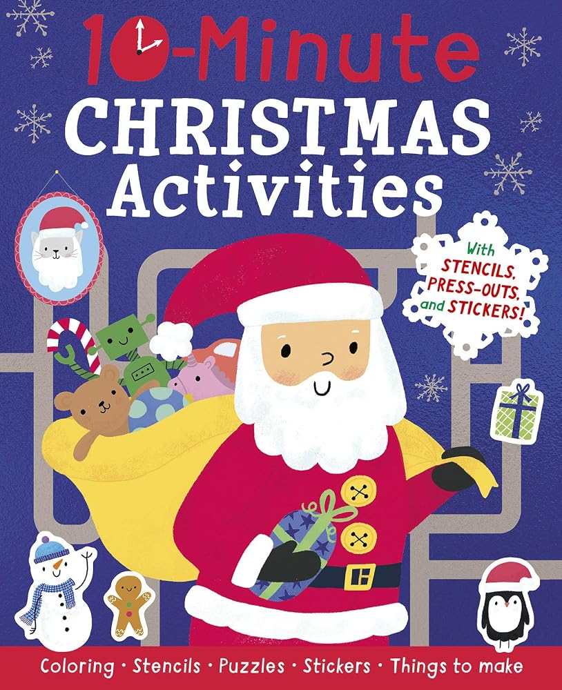 10-Minute Christmas Activities: With Stencils, Press-Outs, and Stickers! (10-Minute Activities) cover image