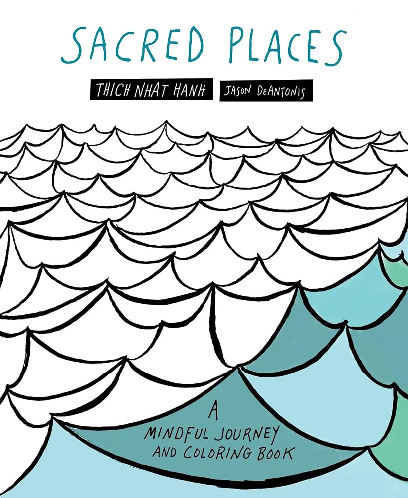 Sacred Places: A Mindful Journey and Coloring Book cover image