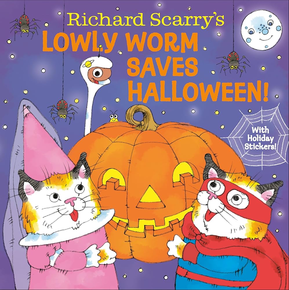 Richard Scarry's Lowly Worm Saves Halloween! cover image