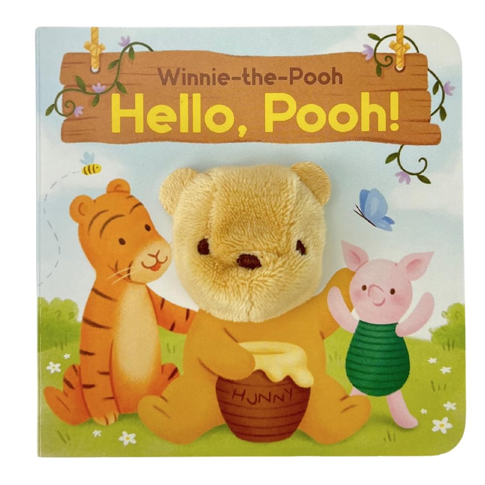 Winnie-the-Pooh: Hello, Pooh! Finger Puppet Board Book for Babies and Toddlers cover image