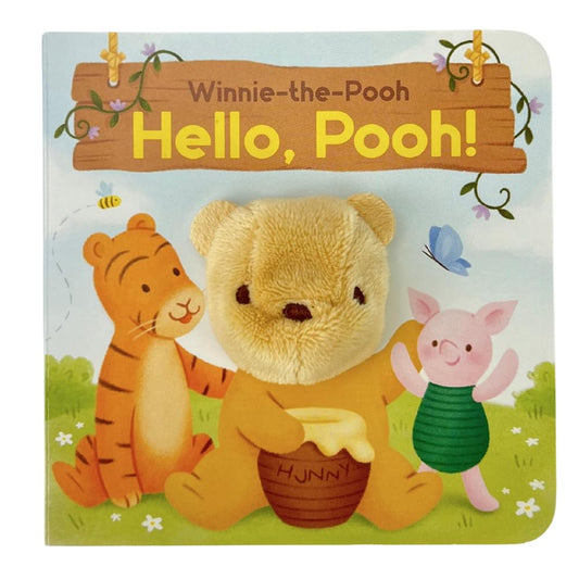 Winnie-the-Pooh: Hello, Pooh! Finger Puppet Board Book for Babies and Toddlers cover image