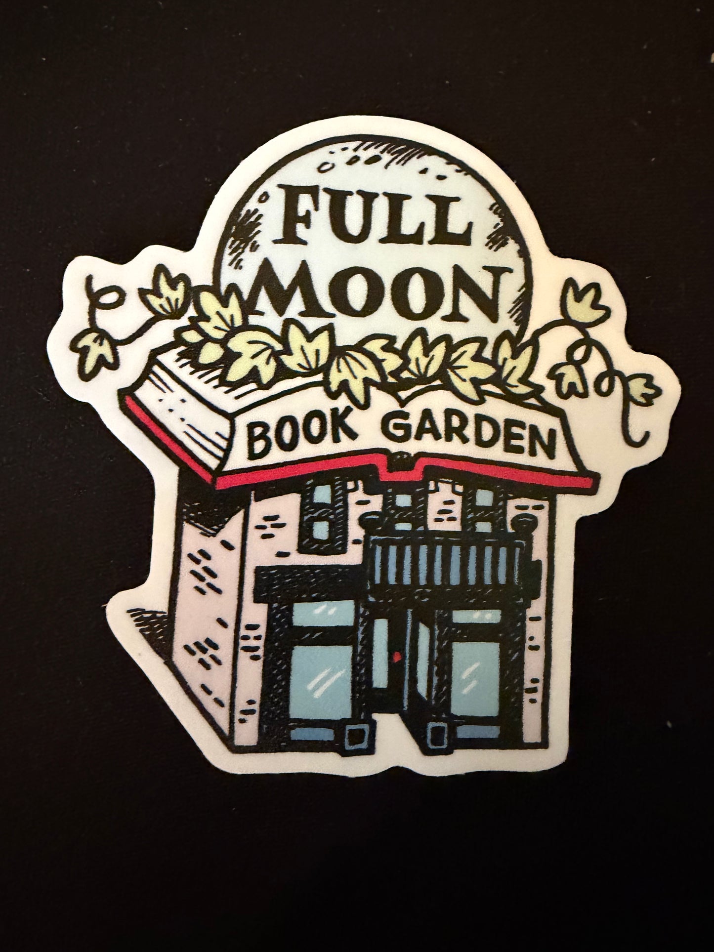 Full Moon Store Sticker
